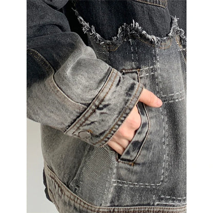 High-Quality Vintage Washed Denim Jacket