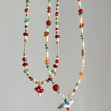 Aesthetic Y2K Colorful Bird Pendant Necklace