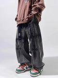 Vintage Gothic Embroidery Wide Leg Jeans