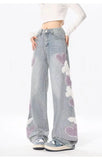 Women Butterfly Pattern 3D Jeans