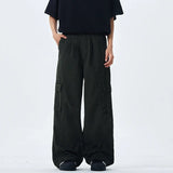 Chic Wide Leg Black Cargo Pants