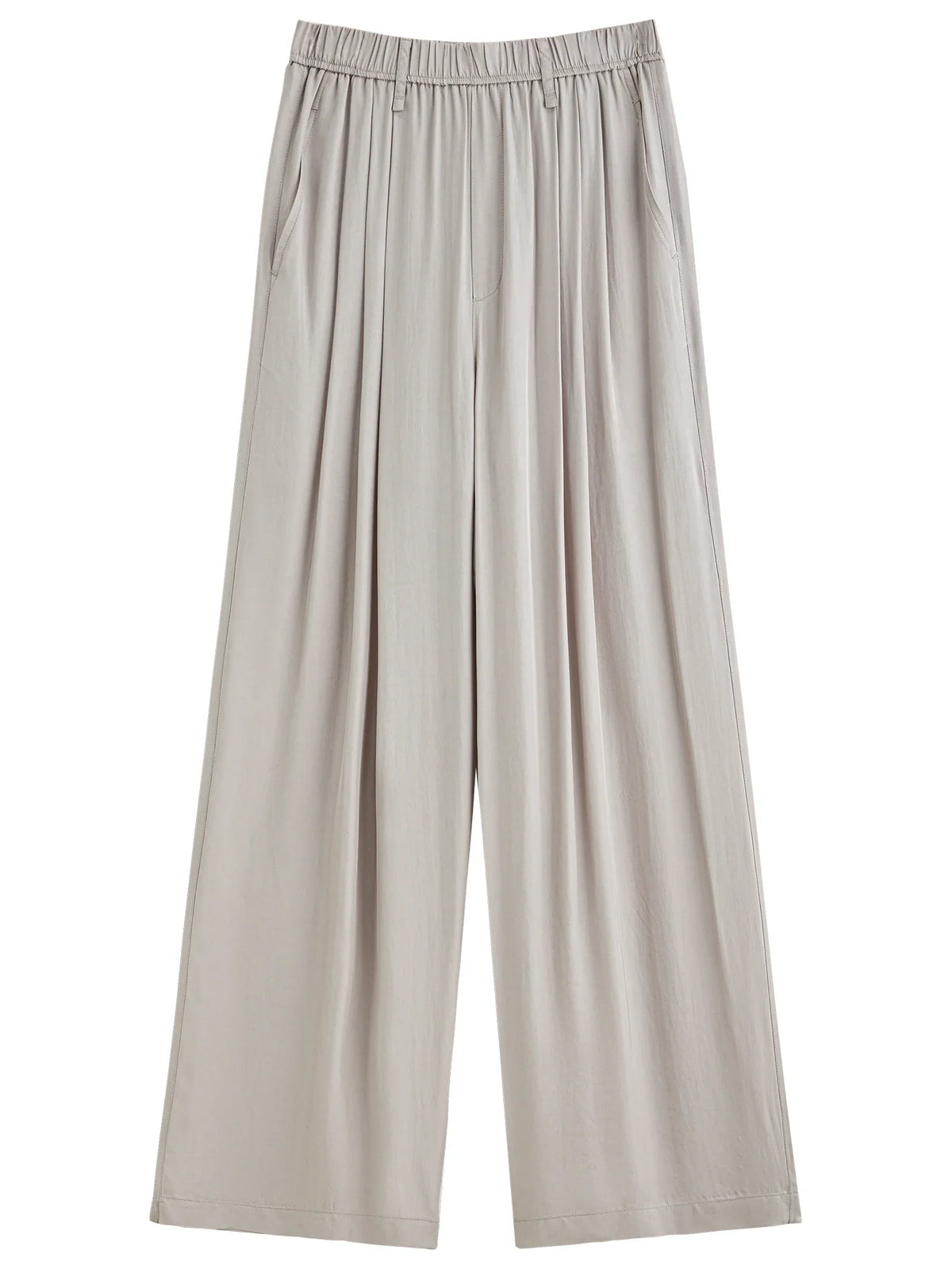 Premium Acetate Wide Leg Summer Pants