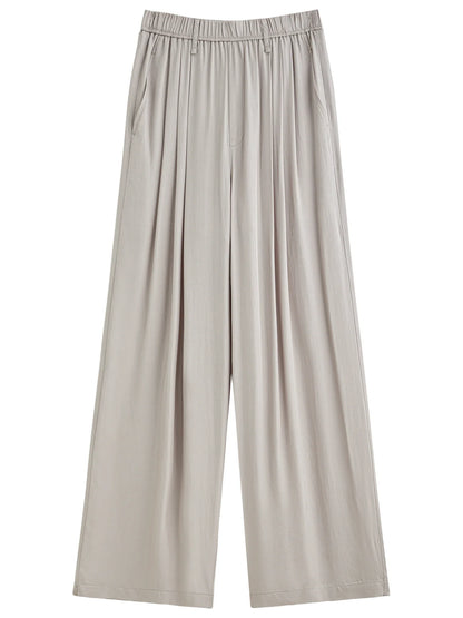Premium Acetate Wide Leg Summer Pants