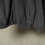 Vintage Retro Fleece Zip-Up Sweatshirt