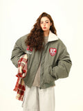 Women Warm Embroidered Wool Jacket