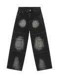 Utility Vibe Vintage Black Baggy Cargo Jeans