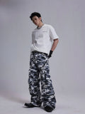 Lightweight Retro Camouflage Zipper Cargo Pants
