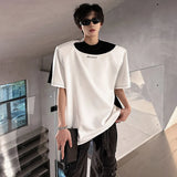 Versatile Stylish Color Contrast Short Sleeve T-Shirt