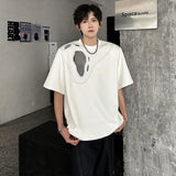 Patchwork Hollow Out Short Sleeve T-Shirt