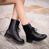 Luxury Modern Thick-Soled Strap Boots