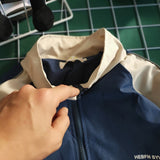 Patchwork Color Block Thin Jacket