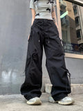 Vintage Oversize Pink Bow Cargo Pants