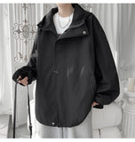 Hooded Windbreaker Loose Jacket