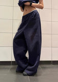 High-Quality Oversized Letter Print Dance Jogger