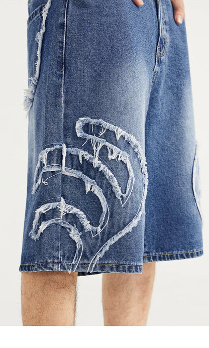 Denim Patchwork Jorts
