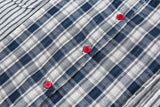 Effortless Retro Patchwork Plaid Long Sleeve Shirt