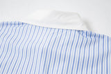 Stylish Embroidered Striped Long Sleeve Shirt