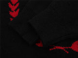 Y2K Effortless Retro Patchwork Knit Classic Sweater