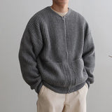 Men's Classic Handsome Cozy Knit Zip-Up Sweater