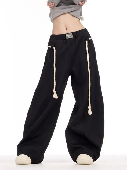 Retro Supper Baggy Drawstring Sweatpants