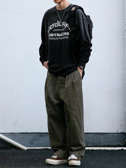 Stylish English Printed Long Sleeve T-Shirt