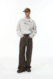 American Splatter Color Block Long Sleeve T-Shirt