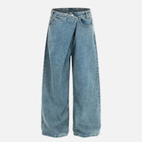 Durable Distressed Baggy Wide Leg Jeans