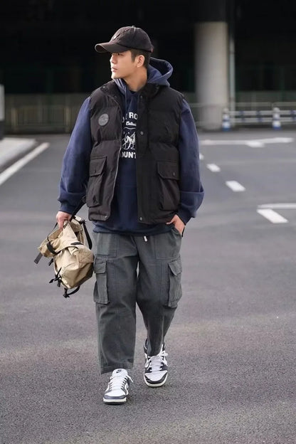 Japanese Trend Thickened Winter Cotton Vest