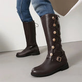 Comfy Large Size Retro Mid-Calf Boots