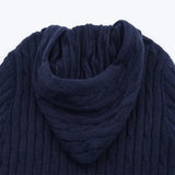 Effortless Slim Fit Zipper Hooded Cardigan