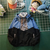 Half Zipper Windbreaker Hooded Jacket