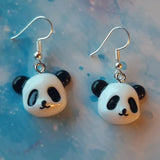 Cute Kawaii Panda Head Resin Earring
