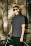 High Collar Urban Zip T-Shirt