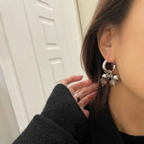 Vintage Natural Stone Bead Earrings
