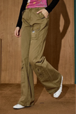Chic American Workwear Flared High Jeans