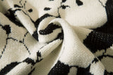 Panda Graphic Print Vintage Sweater