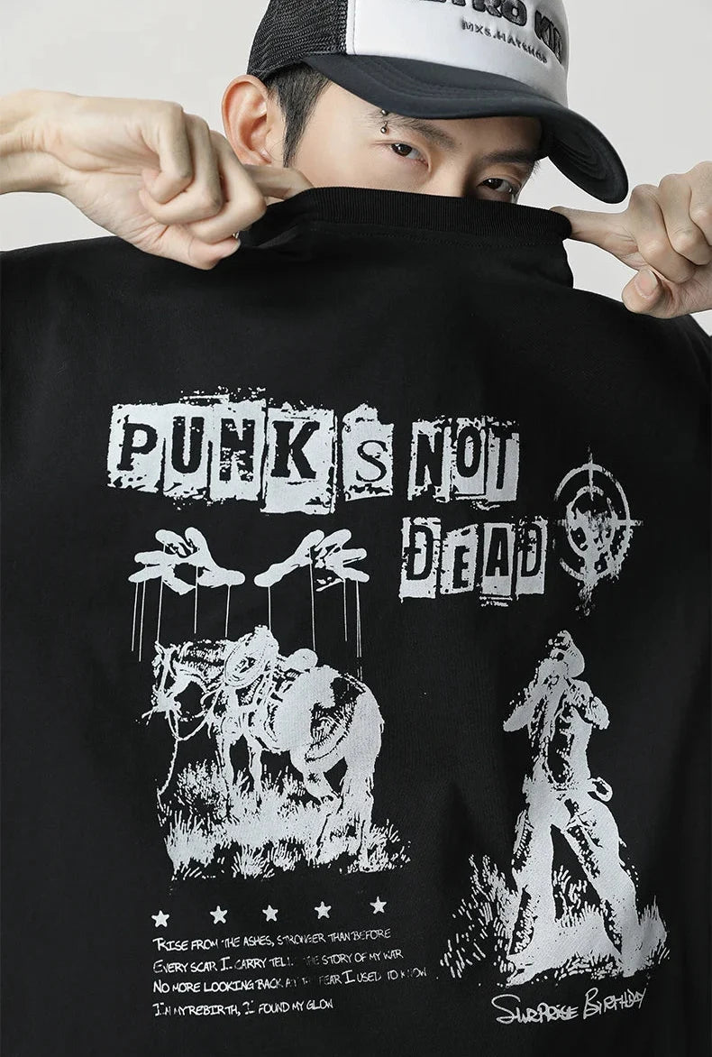 Y2K Graphic Oversized Cotton T-Shirt