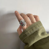 Gothic Large Retro Skull Cigarette Ring