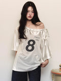 Coquette Aesthetic Off Shoulder T-Shirt