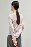 Stylish Mesh Long Sleeve T-Shirt