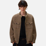 Checkered Brown American High Street Jacket