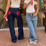 Models Wearing the Y2K Star-Gazer Jeans
