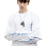 Bright Side Graphic Print Long T-shirt