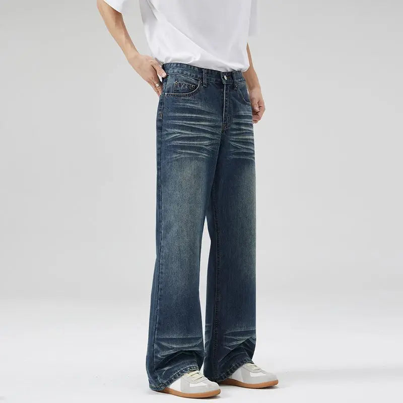 Vintage Slim Fit Flared Denim Jeans