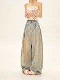 Retro Baggy Low Waisted Wide Leg Jeans