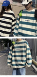 Striped Oversized Sweatshirt