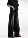 Retro Cool Whiskers Black Washed Jeans