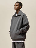 Half Zip-Up Sweatshirt Set
