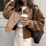 Women Winter Comfort Retro Leather Jacket