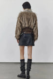 Women Vintage Luxury Thick Faux Fur Coat Jacket